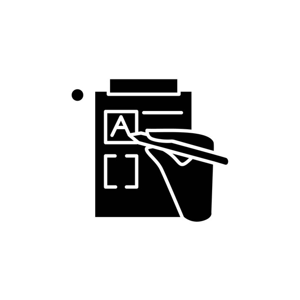Version control glyph icon. Silhouette  - Vector, Image