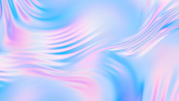 Holographic gradient folded foil background - Photo, Image