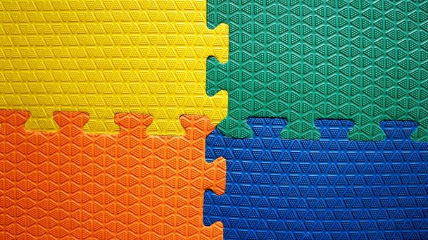 vier kleuren rubber vloer abstracte achtergrond - Foto, afbeelding