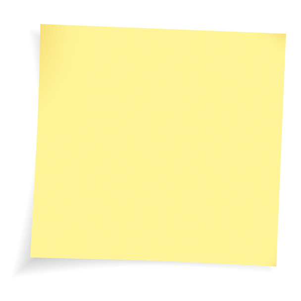 Zelfklevende note - Vector, afbeelding