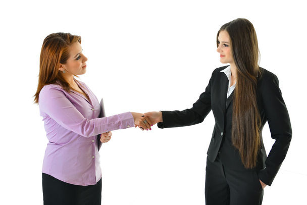 Two Women Business Handshake - Fotoğraf, Görsel