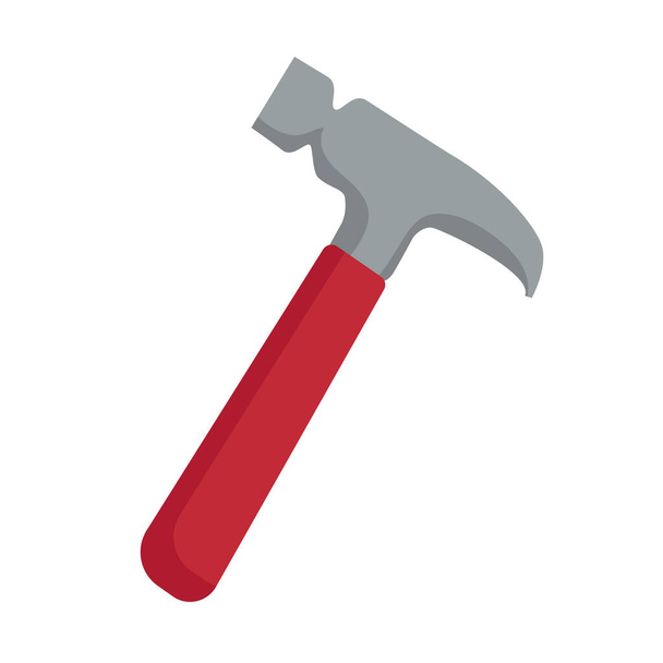 hammer construction tool isolated icon - Vector, Image
