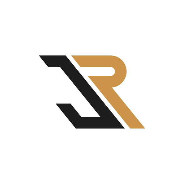 Creative abstract letter rj logo design. Linked letter jr logo design. - Vector, Image