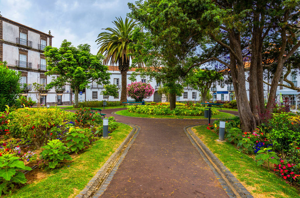 Belo Jardim Sena Freita, localizado no centro histórico da cidade de Ponta Delgada, na ilha de São Miguel. Açores, São Miguel, Portugal. - Foto, Imagem