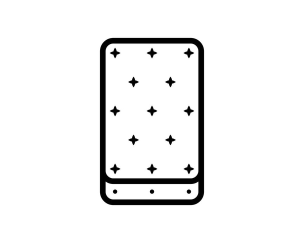 Matrac ikon vektor elszigetelt fehér alapon, matrac átlátszó jel, vékony piktogram vagy vázlat szimbólum design lineáris stílusban. - Vektor, kép