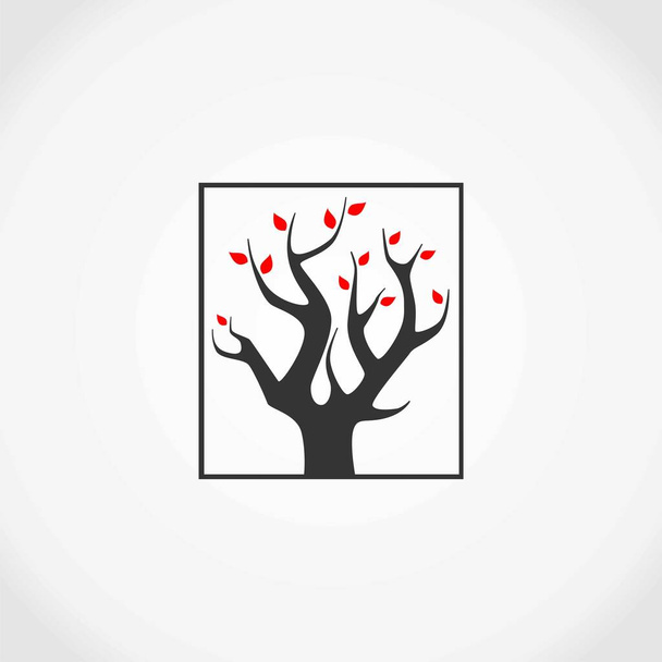 boom vorm in het ervaren van droogte beeld grafisch pictogram logo ontwerp abstract concept vector voorraad. Kan worden gebruikt als symbool met betrekking tot natuur of plant - Vector, afbeelding