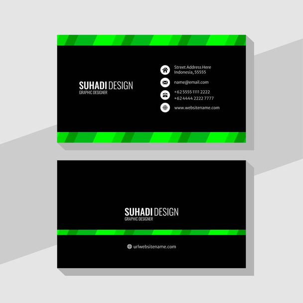 design template of business card, for business, corporate, company, business template, etc - Vector, Image