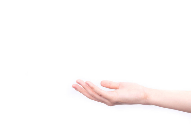 A hand on a white background  - Fotó, kép