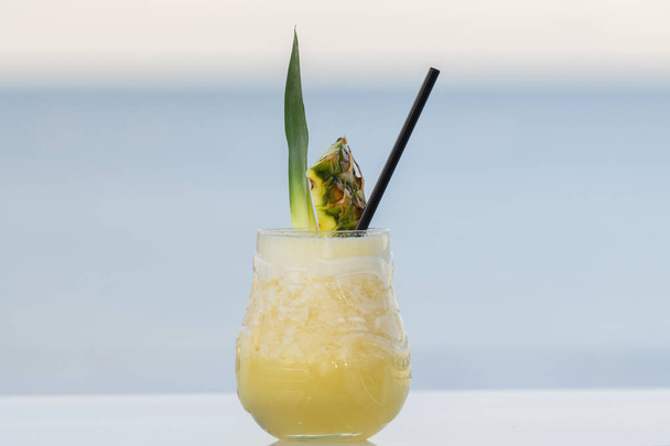 Close up of a delicious pina colada cocktail - Photo, Image