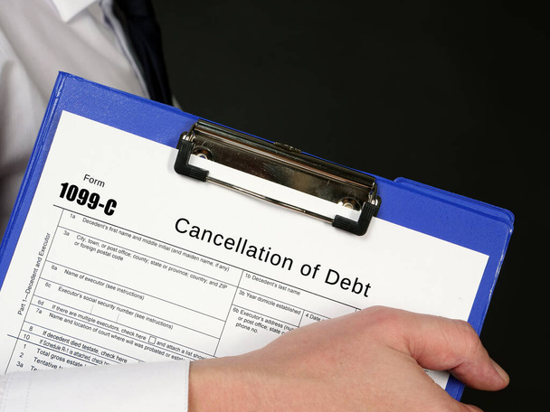 Form 1099-C Cancellation of Debt - Photo, Image
