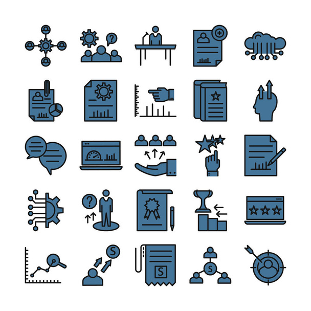 Business Concepts Line Vector Izolowana ikona może być łatwo modyfikowana i edytowana - Wektor, obraz