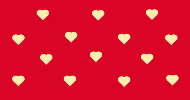 love heart valentine background animation - Footage, Video