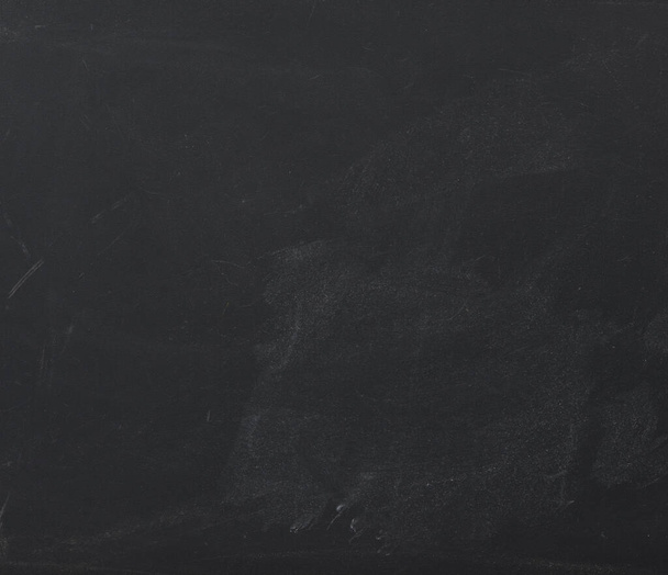 blank black school chalk board, copy space - Photo, Image