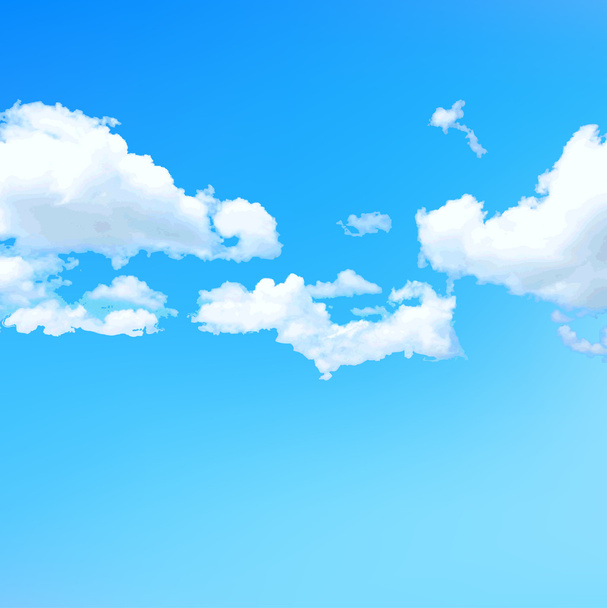 Небесно блакитне небо пейзаж
 - Вектор, зображення