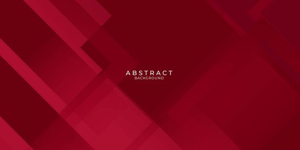 Abstrakte rote Business modernen Hintergrund Farbverlauf. Rotbraun und heller Lichtverlauf mit stilvoller Linie und quadratischem Dekorationsanzug für Präsentationsdesign - Vektor, Bild