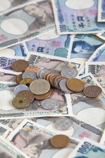 Japanin jenin setelit. Japanin rahayksikkö
 - Valokuva, kuva
