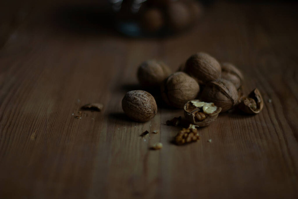 walnuts in a jar - 写真・画像