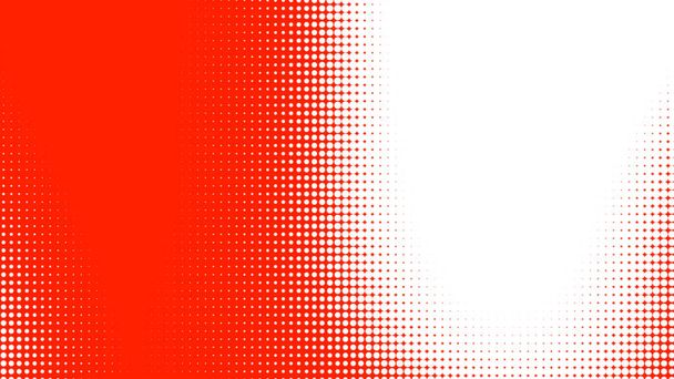 Точки полутоновой красно-белой цветовой паттерн градиентной текстуры с технологией цифрового фона. Точки поп-арта.  - Фото, изображение