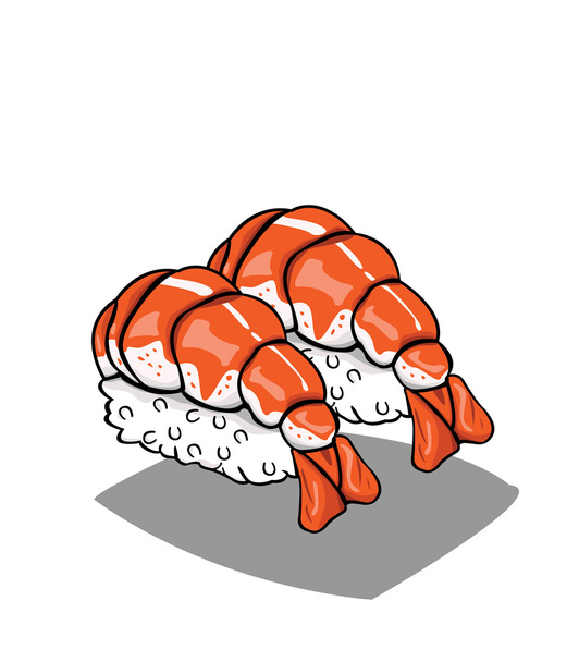 sushi vector en illustratie maken - Vector, afbeelding