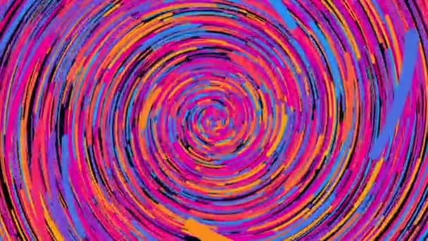 Multicolored radial lines, computer generated. 3d rendering abstract background. - Video