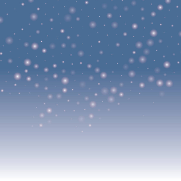 winter snowfall vector background - Vector, Image