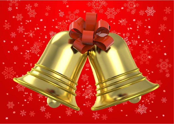 Arany Jingle harangok - 3D - Fotó, kép