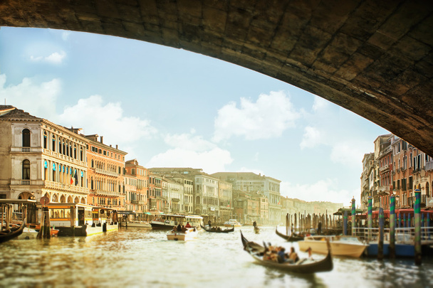 Vista panoramica sul Canal Grande a Venezia
 - Foto, immagini