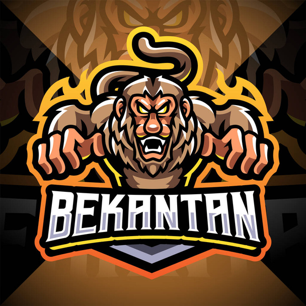 Logo de la mascotte Esport Bekantan - Vecteur, image