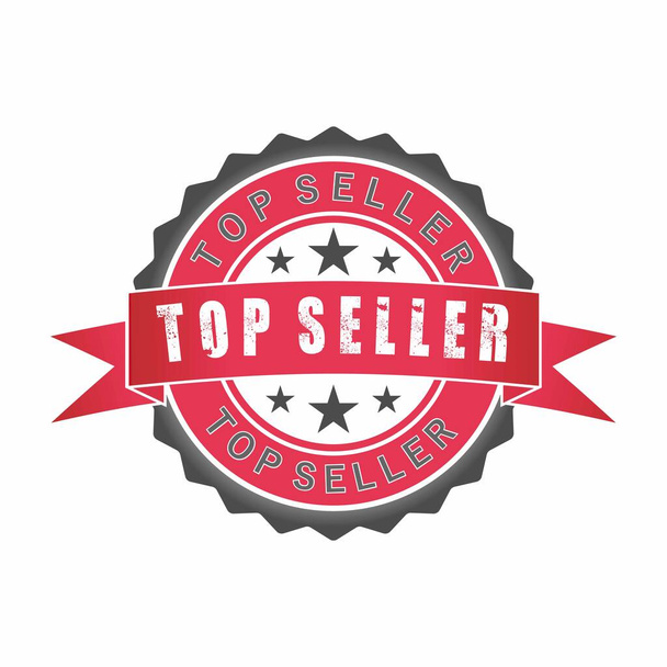 Best Seller red emblem for superior products image graphic icon logo design abstract concept vector stock. Can be used as a symbol related to shop or product - Vector, Image