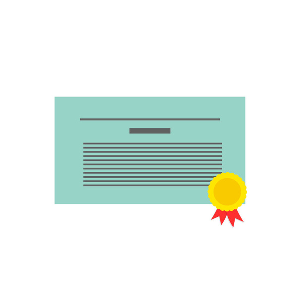 certificate icon. Achievement, award, grant, diploma concepts. - Photo, Image