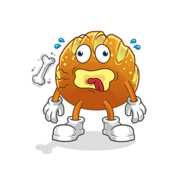 mascotte de roquet au pain. vecteur de dessin animé - Vecteur, image