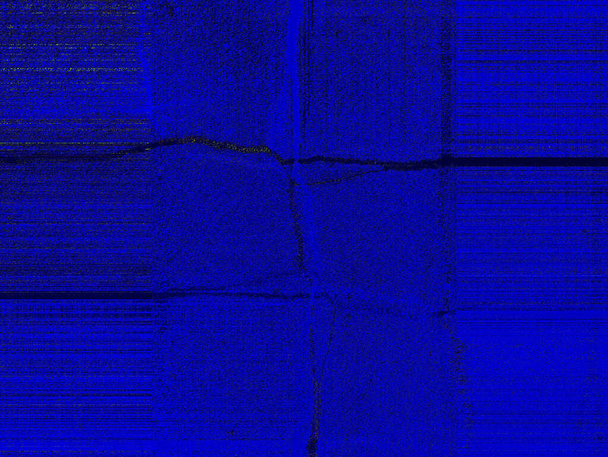 Abstrakcyjne niebieskie tło, z spektakularnym światłem i ciemnymi akcentami. Surrealistyczne secesyjne płótna ścienne. Do tapet, projektów i prac. - Zdjęcie, obraz