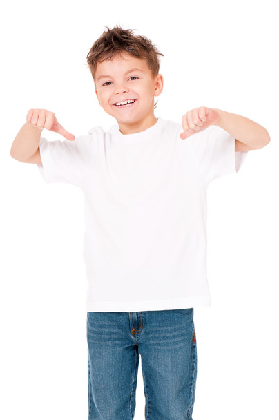 T-shirt on boy - Фото, изображение