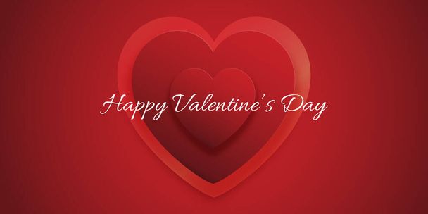 Decorative banner for Valentines Day - Vector, Image