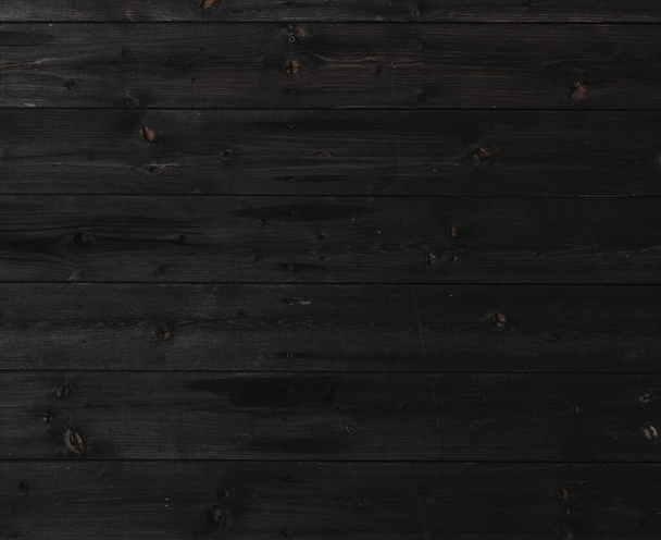 Natural Dark Wooden Background. Wooden rustic background. Old boards. Copy space for your text or image. Top view. Dark brown wood boards.  Blank for design and require a wood grain. - Photo, Image