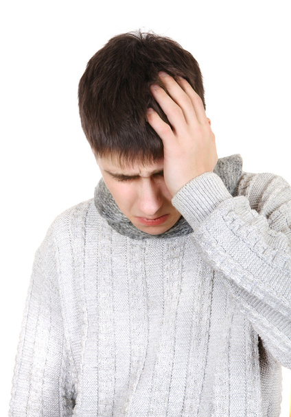 Teenager feels Headache - Фото, зображення