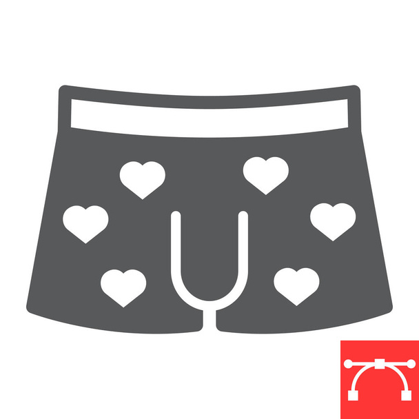 Valentine S Day. Man. Men S Underwear Stock Vector - Illustration