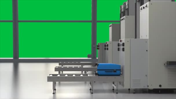 σαρωτή μηχάνημα σε πράσινη οθόνη - Πλάνα, βίντεο