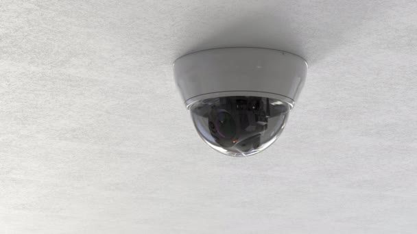 telecamera di sicurezza o telecamera cctv sul soffitto - Filmati, video