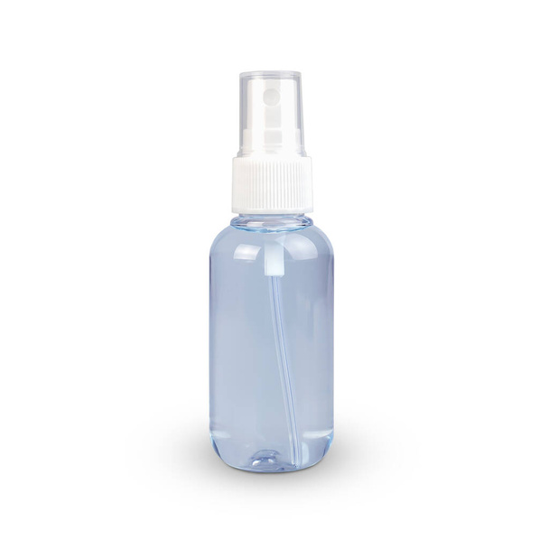 Alkoholdesinfektionsmittel Handspray Reiniger für Anti-Bakterien und Coronavirus isoliert auf weißem Hintergrund mit Clipping-Pfaden. - Foto, Bild