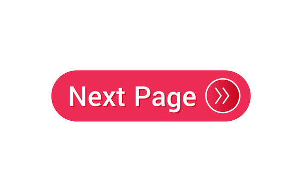Siguiente botón de página, Siguiente icono de página - Vector, imagen