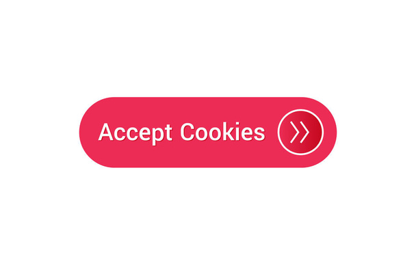 Принимать файлы cookie, иконка Принимать файлы cookie - Вектор,изображение
