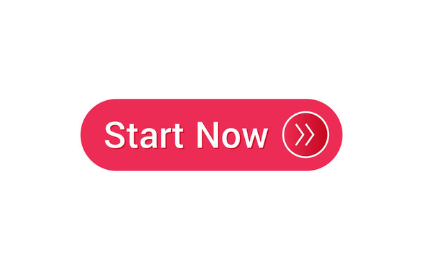 Start Now gomb, Start Now ikon - Vektor, kép