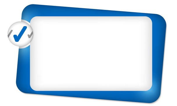 abstract frame for entering text with check box - Vector, Imagen