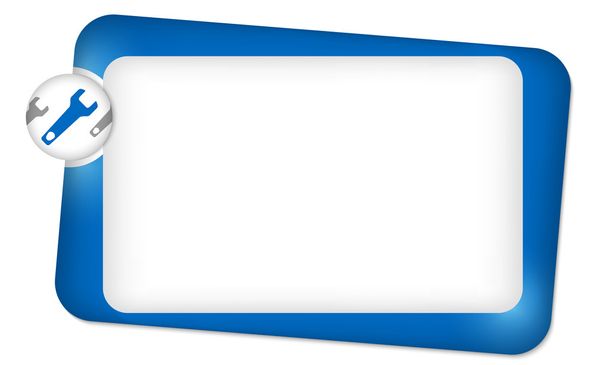 Abstract frame for entering text with spanner - Vector, Image