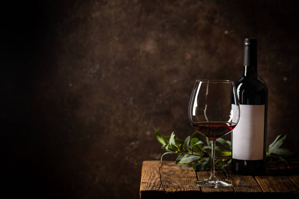Glass of red wine - Foto, Imagen
