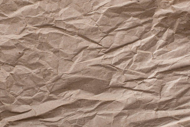 a textura do papel de artesanato amassado - Foto, Imagem