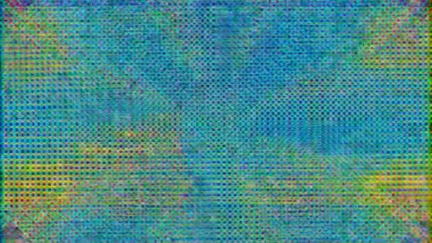 Digital error data futuristic cyberpunk glittering background.  - Footage, Video