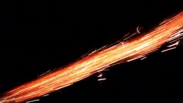 Bengal Light Burning with Sparkles Nagranie wideo. - Materiał filmowy, wideo