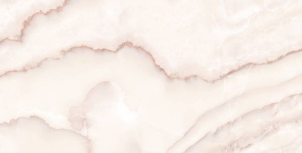 Cream marble, Ivory onyx marble for interior exterior (with high resolution) decoration design business and industrial construction concept design. Creamy ivory marble background - Photo, Image